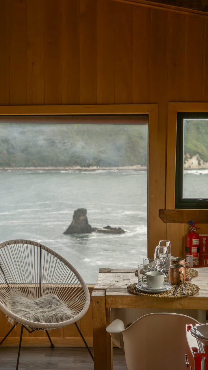 Vistas de las cabañas